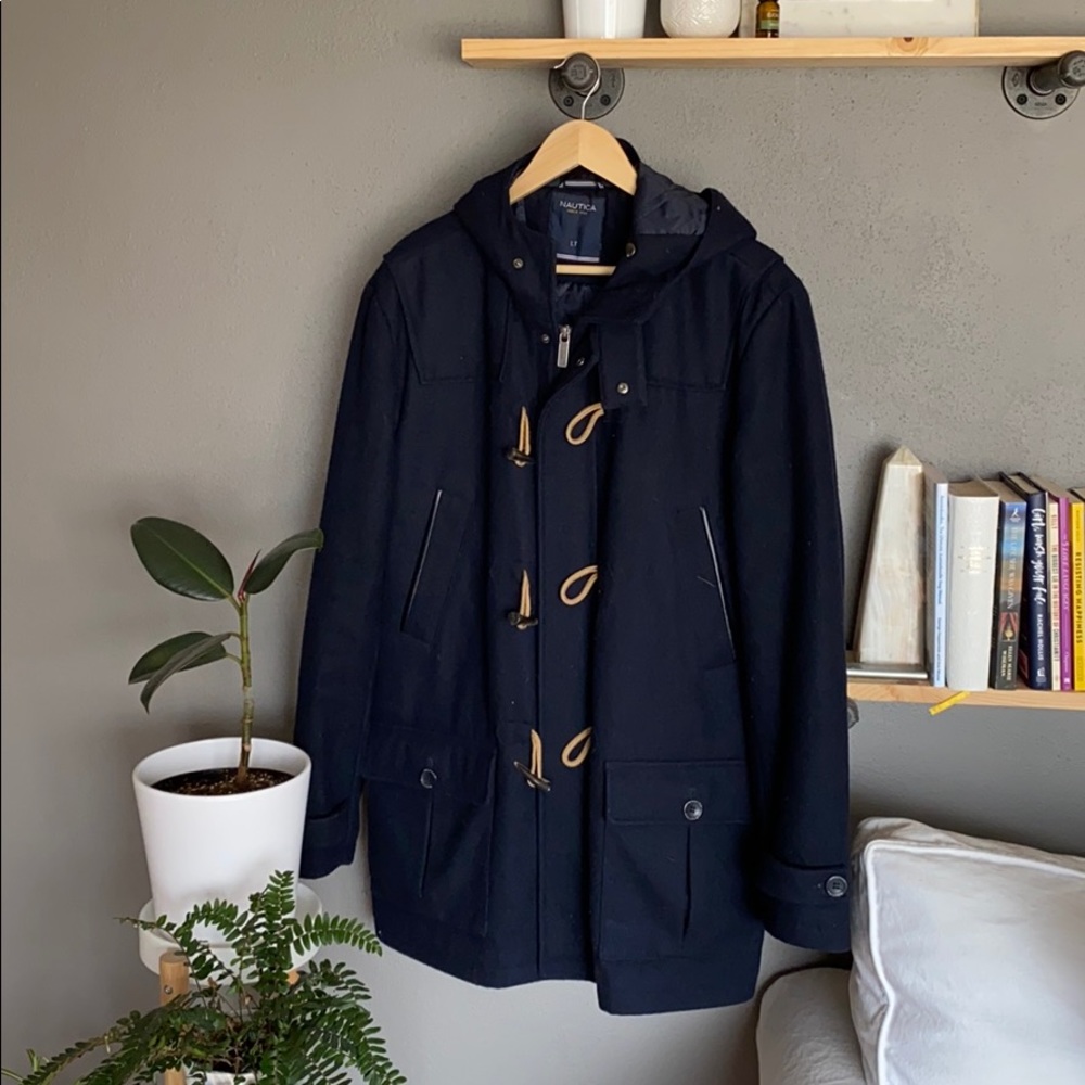 Nautica | Hooded Wool Pea Coat